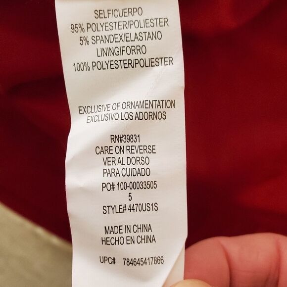 Sequin Hearts Red Sleeveless Chocker Dress Sz 5 - Picture 13 of 14